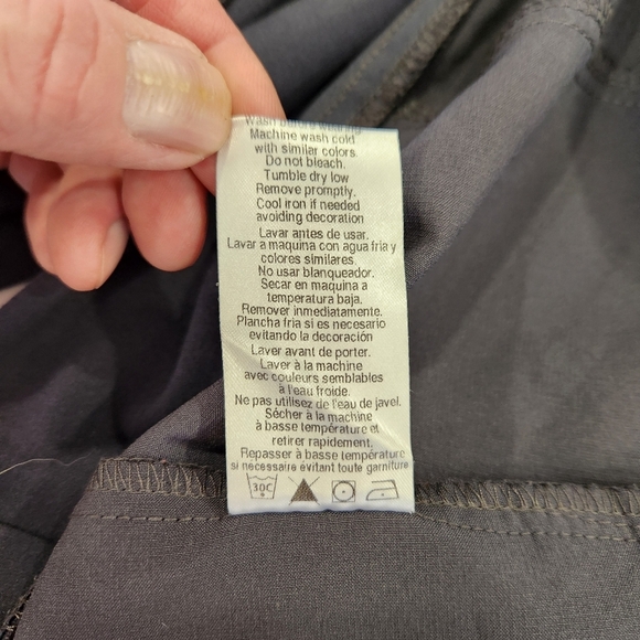 iFlex Zip Front Jacket with Knit Panels by Cherokee Scrubs Gray Womens Size XL - Picture 7 of 12
